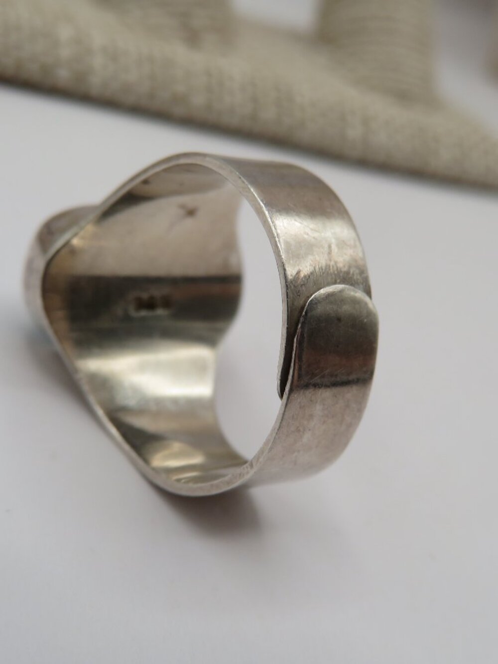 Vintage Dichroic 925 Adjustable Ring - Picture 6 of 8